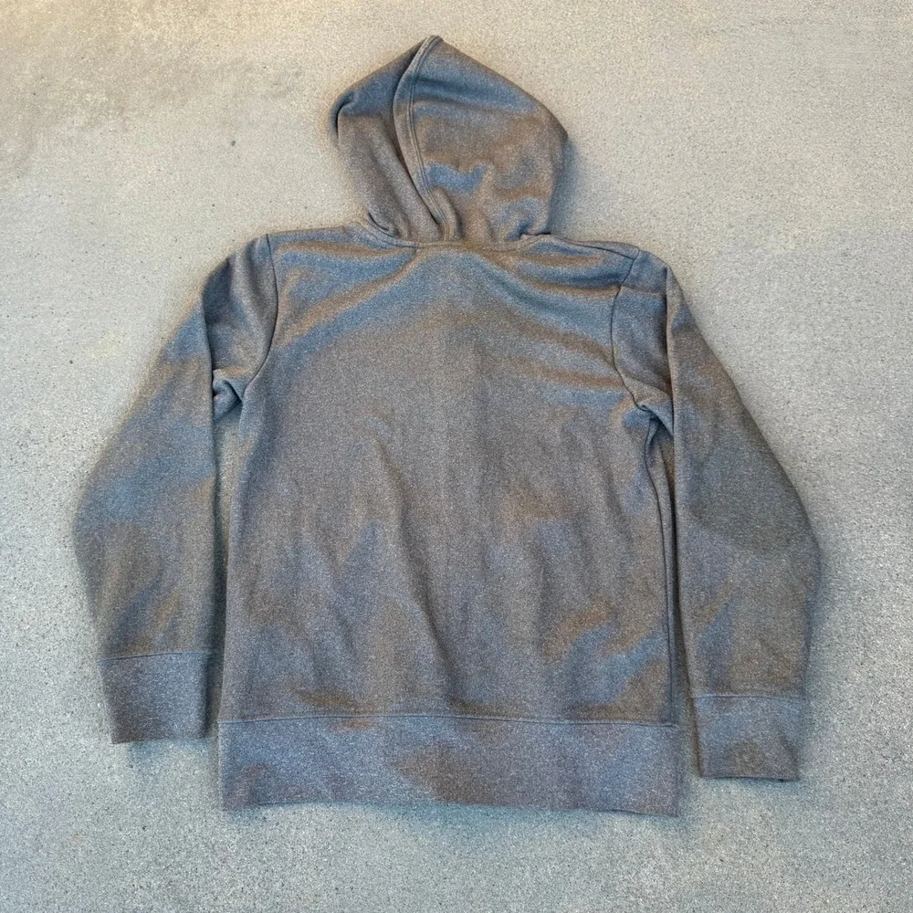 Jordan Boys Grey Heather Full Zip Fleece Hoodie Jumpman Logo Size 10 9-10 Years